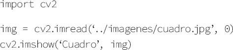 Con la primera sentencia se importa la librería OpenCV A continuación se - фото 23