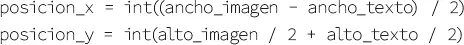 Por último se añade el texto a la imagen en las coordenadas calculadas con las - фото 108