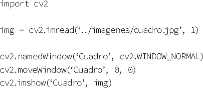 Lo primero que se hace en el programa después de importar la librería OpenCV es - фото 80
