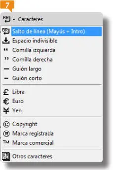 El último icono de la ficha Textodel panel Insertar incluye una lista de - фото 195