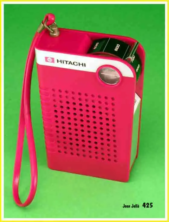 3 HITACHI TH623 Radio transistor portatil de 6 trans Fabricado el año 1973 - фото 45