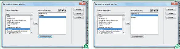 La inclusión de separadores en la barra de herramientas Insertarpermite - фото 29