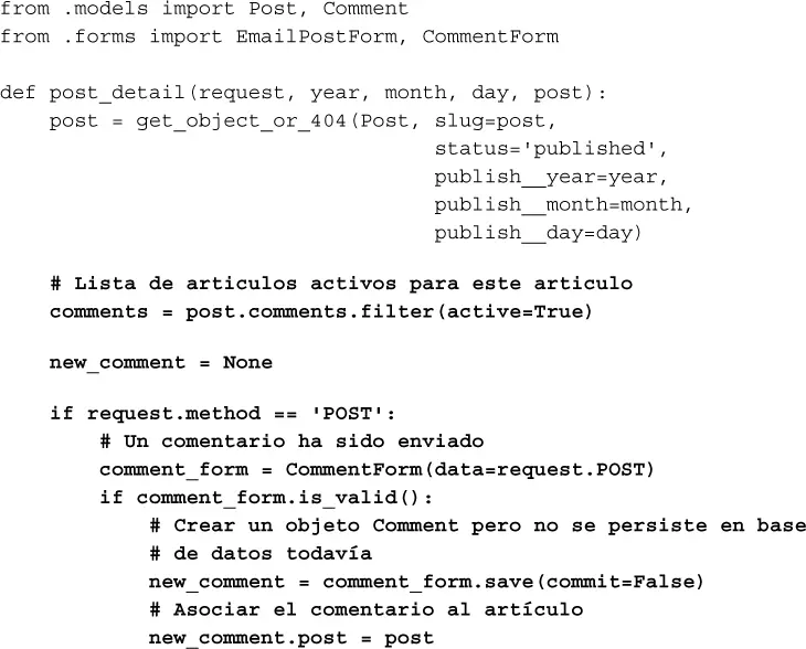 Revise lo que ha añadido a la vista La vista postdetail muestra el artículo y - фото 124