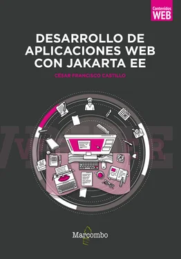 César Francisco Castillo Desarrollo de aplicaciones web con Jakarta EE обложка книги