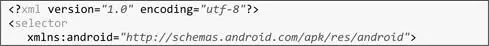 Este XML define un recurso único gráfico drawable que cambiará en función del - фото 232