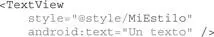 Habiendo creado en el fichero resvaluesstylesxml con el siguiente código - фото 224