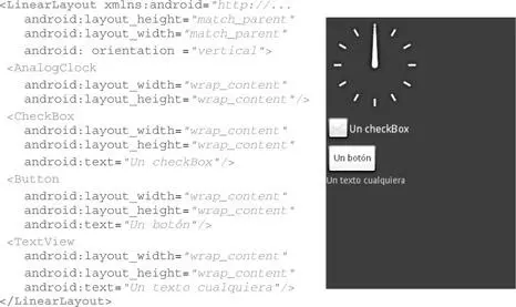 TableLayout distribuye los elementos de forma tabular Se utiliza la etiqueta - фото 171