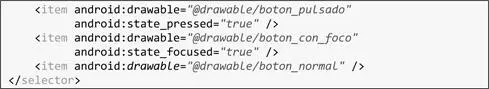 Este XML define un recurso único gráfico drawable que cambiará en función del - фото 233