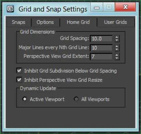 En la ficha Home Griddel cuadro Grid and Snap Settings puede modificar las - фото 572