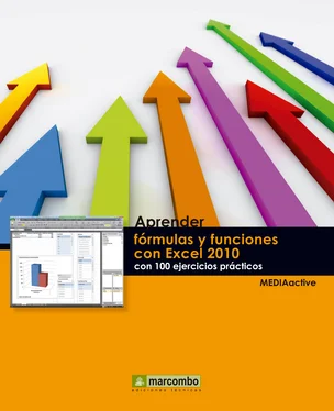 MEDIAactive Aprender fórmulas y funciones con Excel 2010 con 100 ejercicios prácticos обложка книги