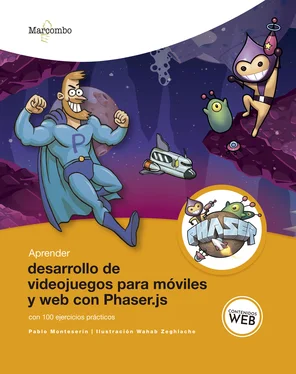 Pablo Monteserín Aprender desarrollo de videojuegos para móviles y web con Phaser.js обложка книги