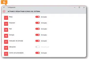 El Área de notificación donde se mostrarán estos iconos se encuentra en el - фото 188