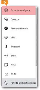 8 El icono cambia tanto en el cuadro de configuración como en el Centro de - фото 202