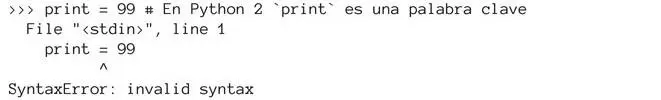 mientras que en Python 3 es una simple etiqueta a la cual podemos asignar un - фото 157
