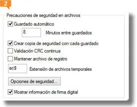 Las opciones de guardado automático se encuentran en la ficha Abrir y guardar - фото 192