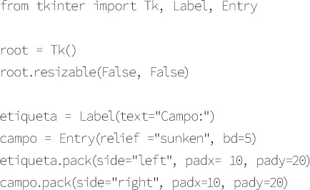 En primer lugar se importan las clases del paquete Tkinter que se van a - фото 143