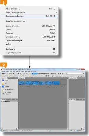 3Le muestra las carpetas con las que ha estado trabajando en Premiere Pro En - фото 120