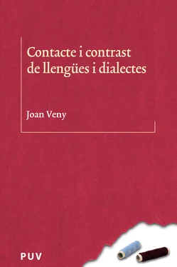 Joan Veny Clar Contacte i contrast de llengües i dialectes обложка книги