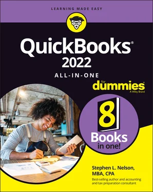 Stephen L. Nelson QuickBooks 2022 All-in-One For Dummies обложка книги