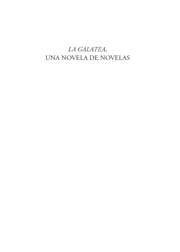 La Galatea una novela de novelas - изображение 1