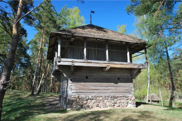 Клеть из имения Звиргздене 1757 г Сарайчик для сена 1880 г - фото 14
