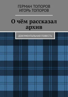 Игорь Топоров О чём рассказал архив. Документальная повесть обложка книги