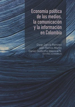 Diego García Ramírez Economía política de los medios, la comunicación y la información en Colombia обложка книги