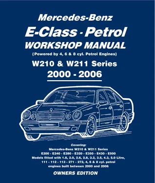 Gordon Lund Mercedes E Class Petrol Workshop Manual W210 & W211 Series обложка книги