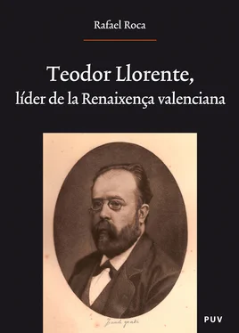 Rafael Roca Ricart Teodor Llorente, líder de la Renaixença valenciana обложка книги