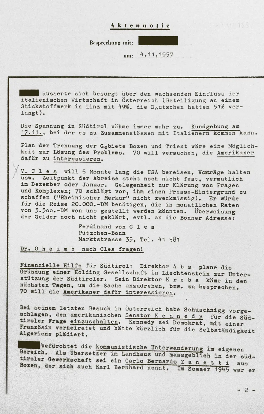 Besprechung mit Quelle 70 Kündigt Kundgebung von Sigmundskron an In einem - фото 13
