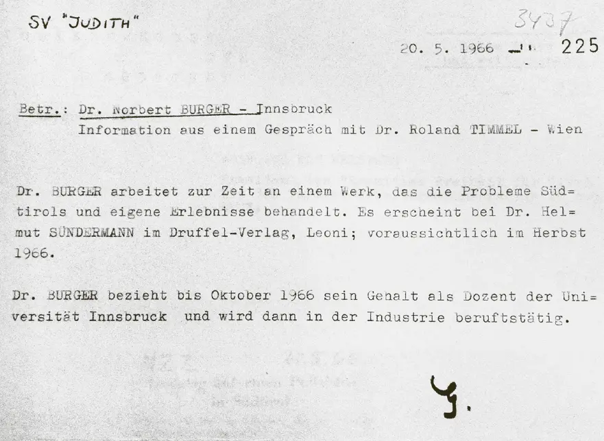 GehlenNotiz zu Norbert Burger Das geschwungene G des BNDPräsidenten als - фото 10