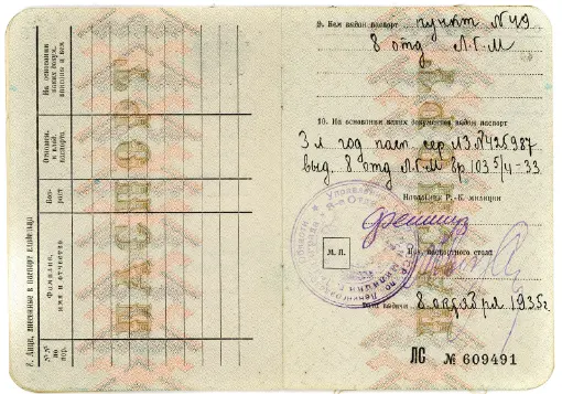 Plate 2acThe 1935 passport - фото 5