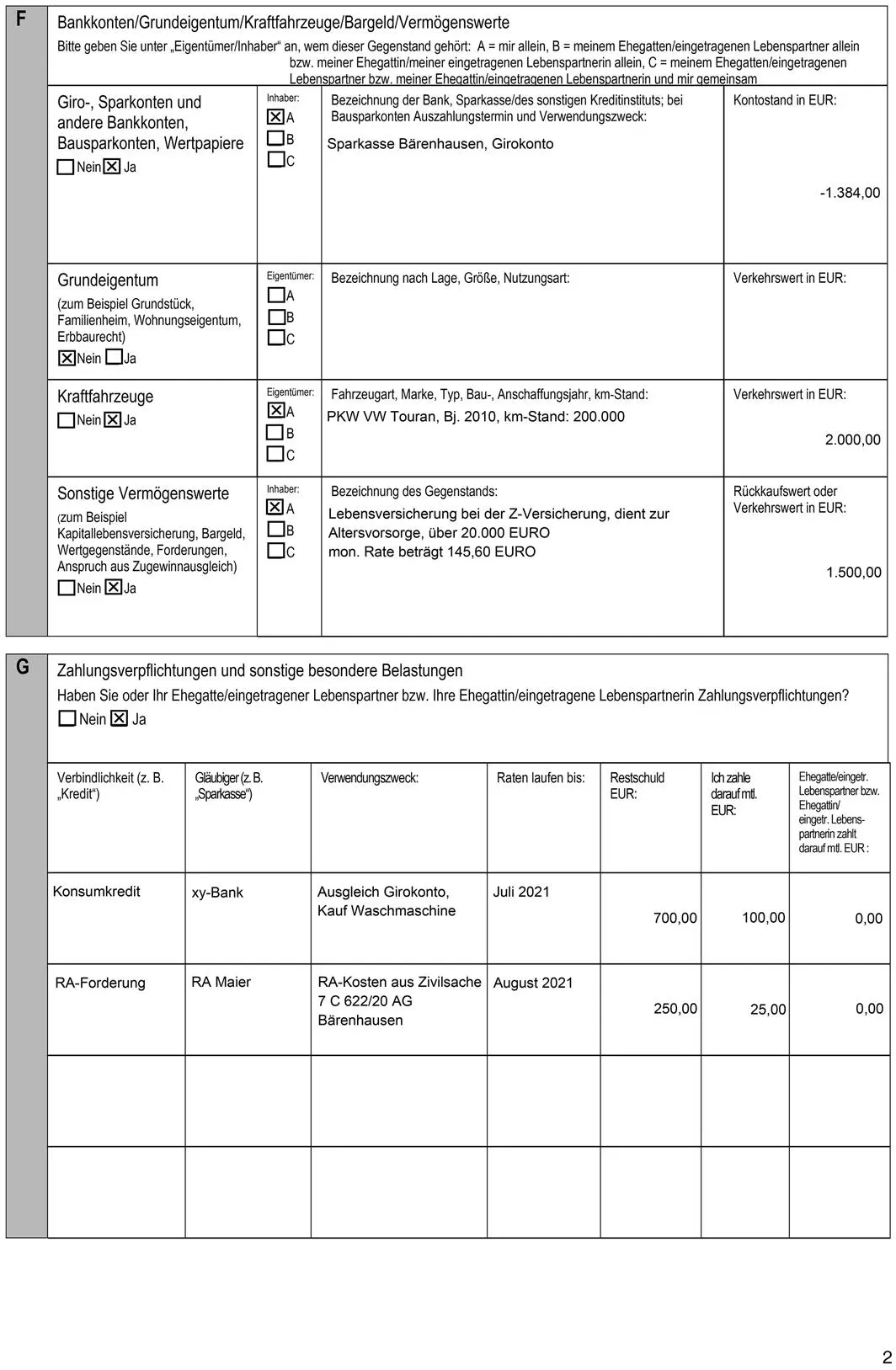 Prüfung Bei der Ermittlung des verwertbaren Vermögens bzw des einzusetzenden - фото 5