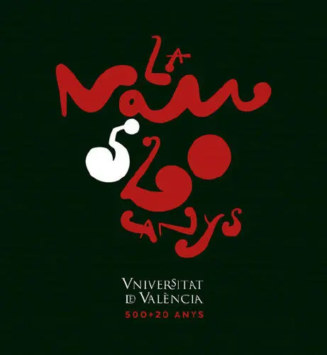 Logo La Nau Universitat de València 500 20 anys diseñado por Boke Bazán - фото 3
