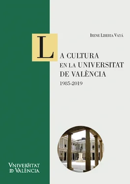 Irene Liberia Vayá La cultura en la Universitat de València: 1985-2019 обложка книги