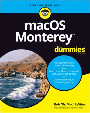 Bob LeVitus macOS Monterey For Dummies обложка книги