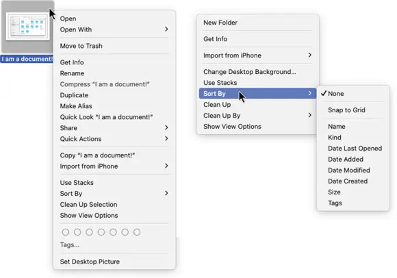 FIGURE 27Only relevant items appear in a contextual menu Contextual menus - фото 48