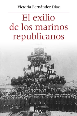 Victoria Fernández Díaz El exilio de los marinos republicanos обложка книги