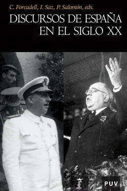 Varios autores Discursos de España en el siglo XX обложка книги
