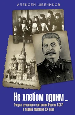 Алексей Швечиков Не хлебом одним… Очерки духовного состояния России-СССР в первой половине XX века обложка книги