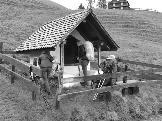 Ich befinde mich auf dem Anstieg zum Haggenegg mit 1414 m auf der Passhöhe - фото 46