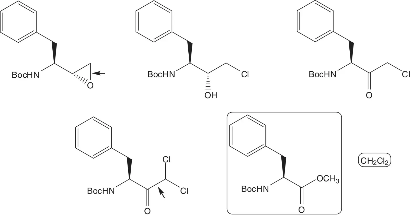 The Bocprotected hydrazine is formed by reduction of the hydrazone The - фото 68