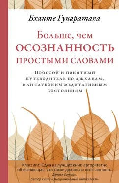 Бханте Хенепола Гунаратана Больше, чем осознанность простыми словами. Простой и понятный путеводитель по джханам, или глубоким медитативным состояниям обложка книги