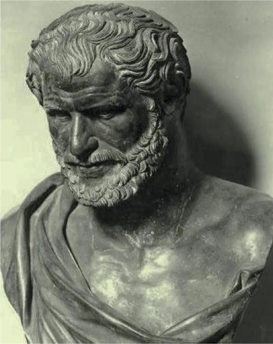 Figure 13 DemocritusBronze bust thought to be of Democritus at the Naples - фото 11