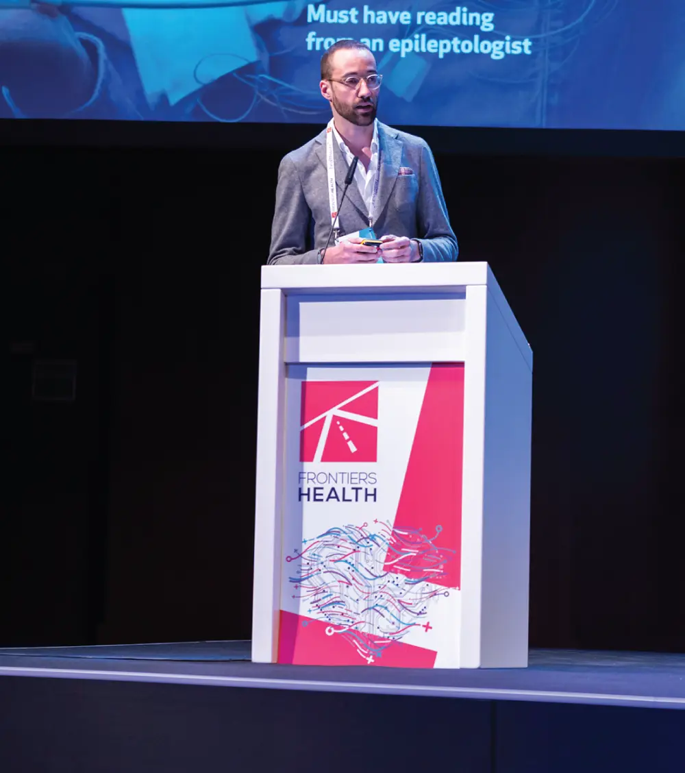 Matteo Lai speaking at Frontiers Health 2018 Credit Frontiers Health The - фото 2