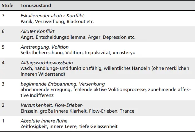 StufeTonuszustand Im Folgenden werden diese sieben unterschiedlichen - фото 20