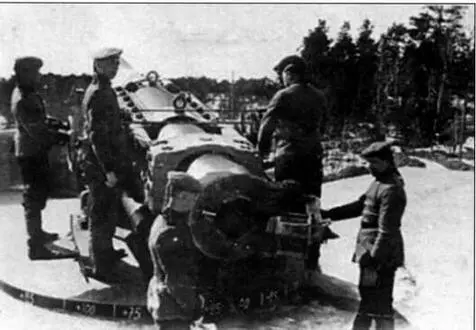 8дм45 клб не модернизированное орудие на батарее на о Пуккио Конец 1920х - фото 32