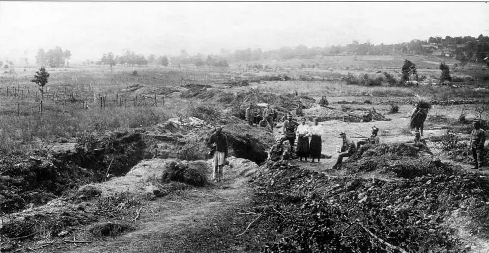 Июль 1916 года позиции 2го батальона 27го горного полка Ландвера уд Красна - фото 14