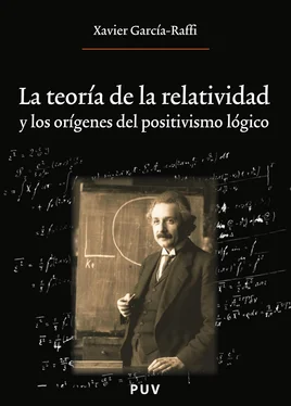 Xavier García Raffi La teoría de la relatividad y los orígenes del positivismo lógico обложка книги