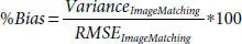 based on the root mean square error RMSE to image matching variance ratio For - фото 67